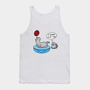 Funny sea lion baby Tank Top